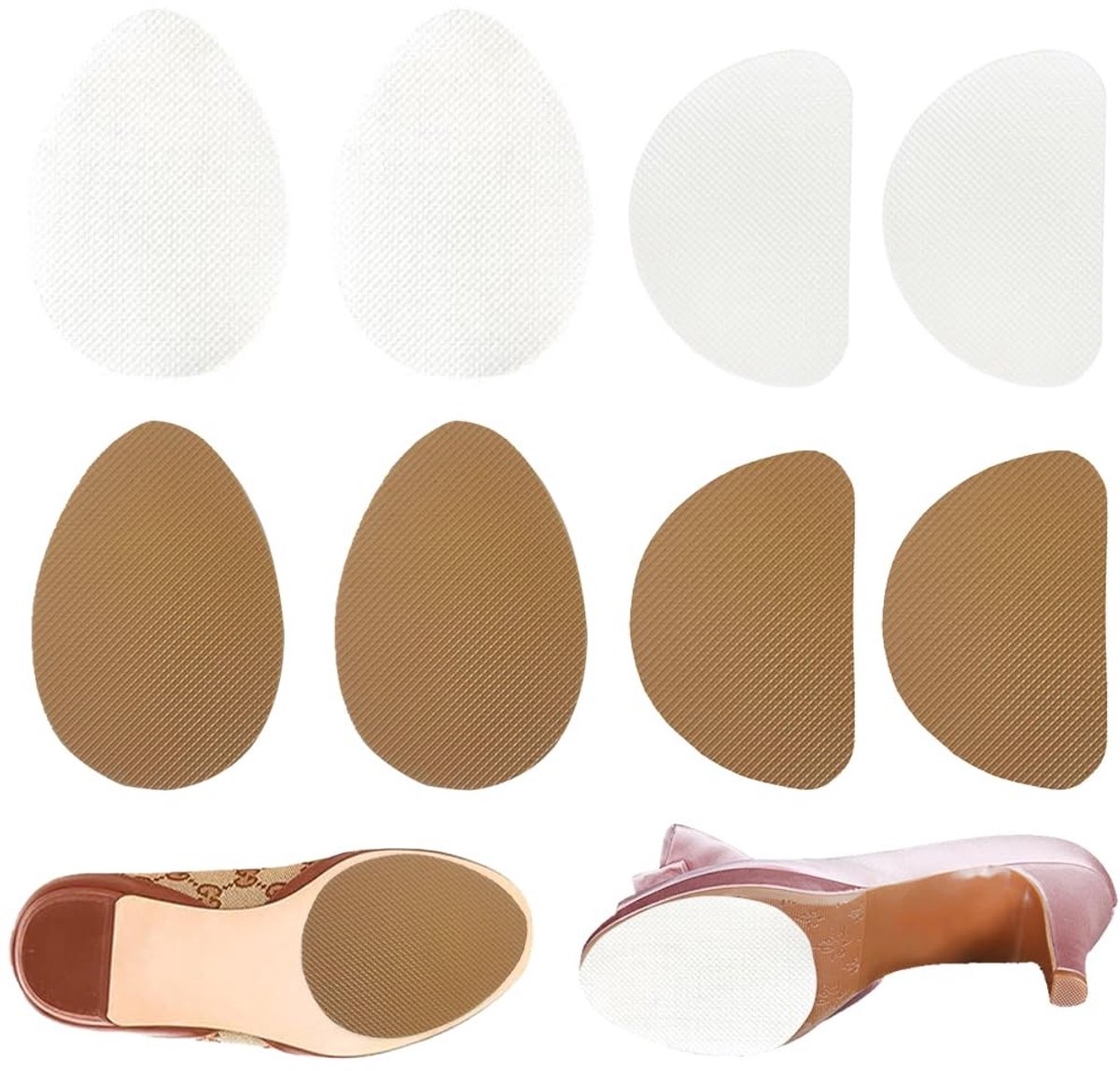 Dailygoods- Schoenpads 4 Paar - Antislip - Siliconen - Hoge Hakken - Zelfklevend - Duurzaam Materiaal - Inlegzolen