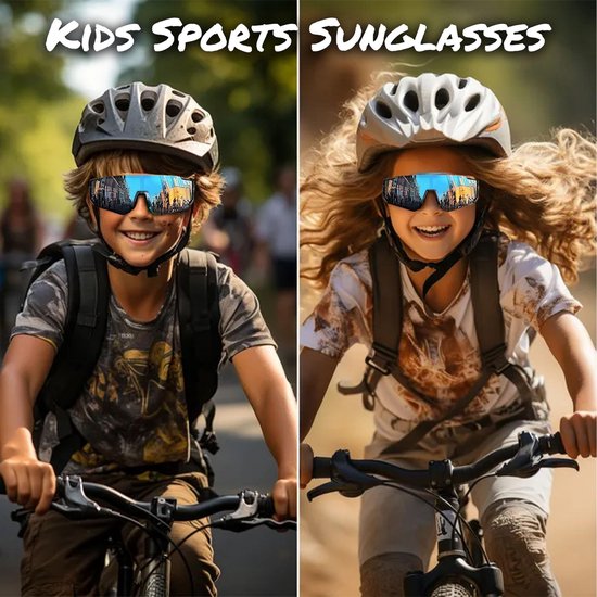 Dailygoods- Fietsbril voor Kinderen - 3 Stuks - UV400-Bescherming - Onbreekbare Glazen - Ideaal voor Buitensporten - Perfect Cadeau - Zonnebril van Dailygoods — afbeelding 5