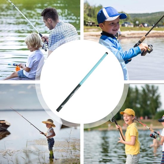 Stream Hengel - Karper Stok - Wild Vissen - Glasvezel Materiaal - Tot 7.2 Meter - Zwart — afbeelding 3
