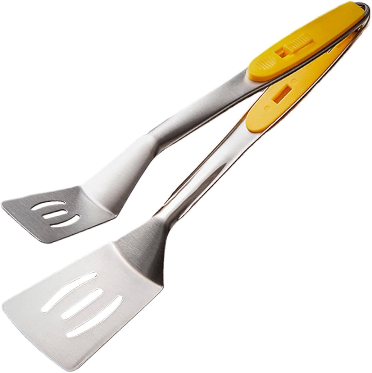 Grill Tang Keukengereedschap Vergrendelbaar Koken en Serveren 2-in-1 Functionaliteit 325 cm Zilver
