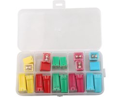 Auto Zekering Set - Vierkante Zekeringen - Voertuig Beschermen - Assortiment Ampères - 20 Stuks - Diverse Kleuren