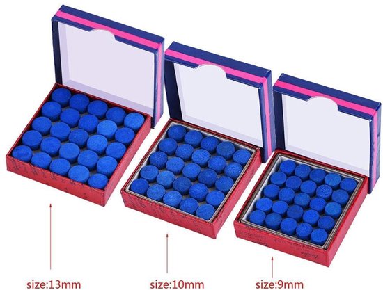 Keu Tips - 50 Stks/partij - Lederen Lijm-on Single-layer Biljart Keu Tips voor Snooker Keuen - 13mm - Standaard van Merkloos — afbeelding 5