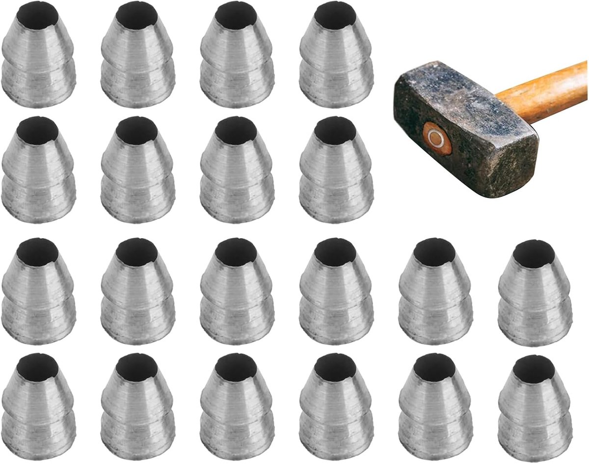 Hamerhandvat Wiggen - Wiggen Set - Gereedschap Versterken - Verstevigingsstructuur - 20 stuks - Zilver