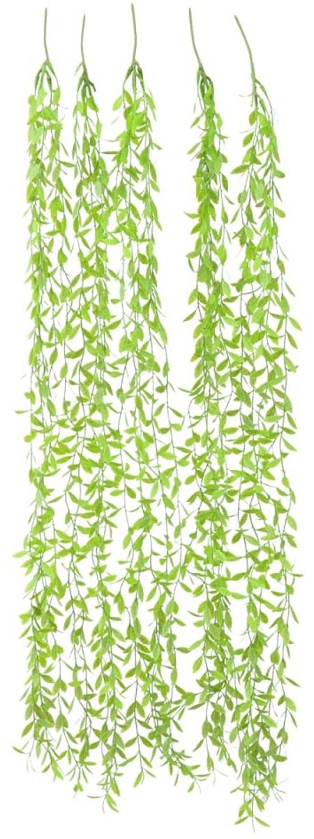 Dailygoods - 5 Stuks Kunstmatige Treurwilg Planten - Indoor Groen Decor