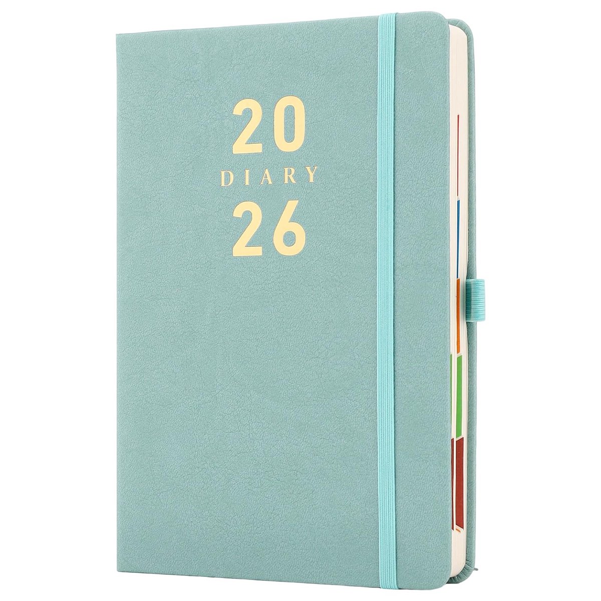 Dailygoods- Dagboek A5 2026 - Dagelijkse Planner - Agenda - Organizer - Hardcover - 12 Maanden - Pen Houder
