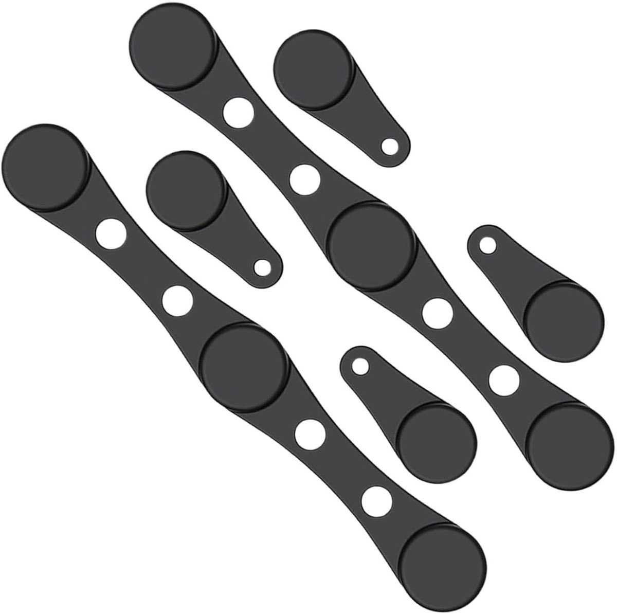 Magnetische Airfryer Clips Liner Houders Bakpapier Vasthouden Hittebestendig Silicone 2 Sets Zwart