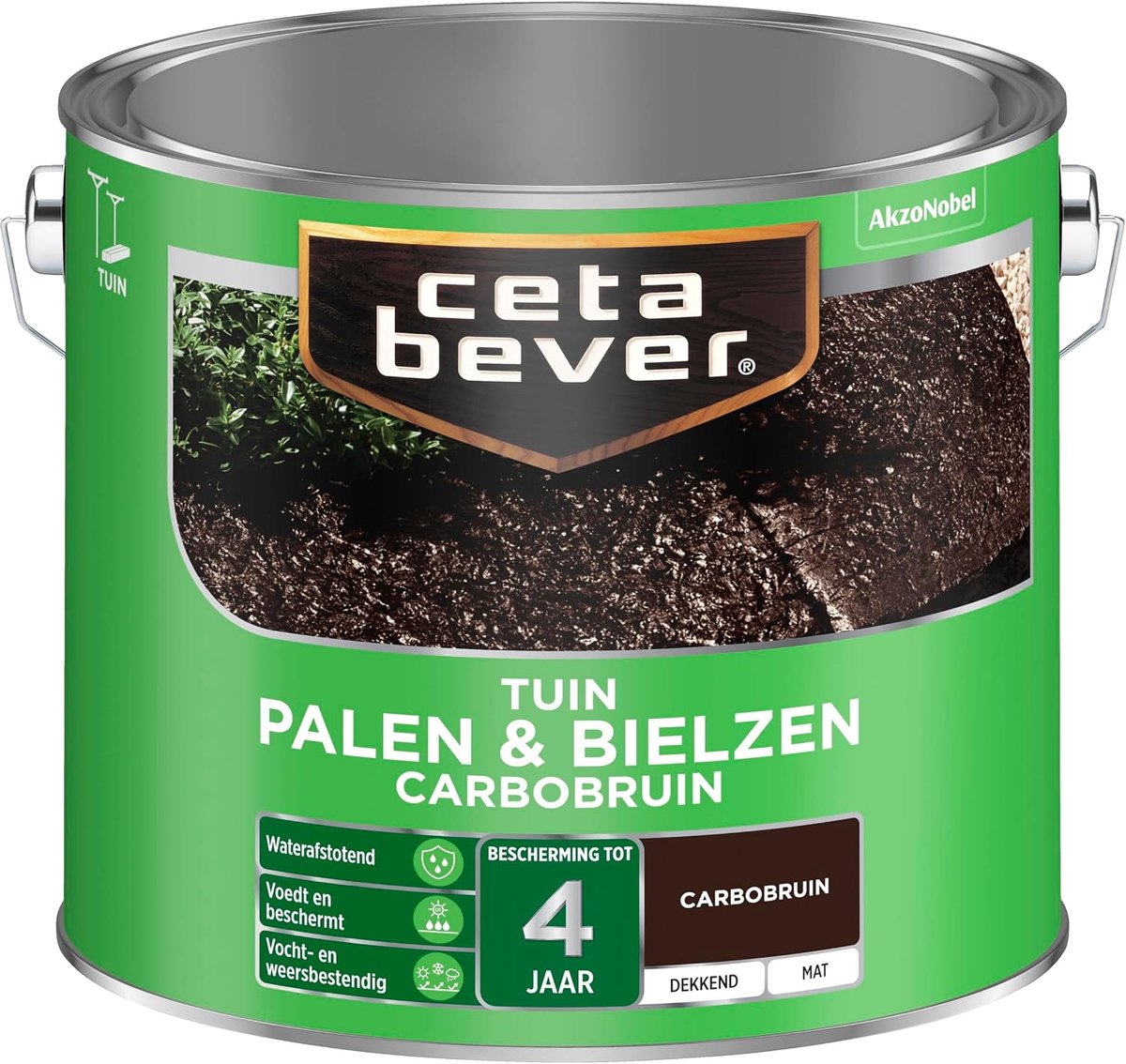 Houtbescherming 2.5 Liter - Carbo Brown - Mat - Tot 4 jaar bescherming - ShopVlot