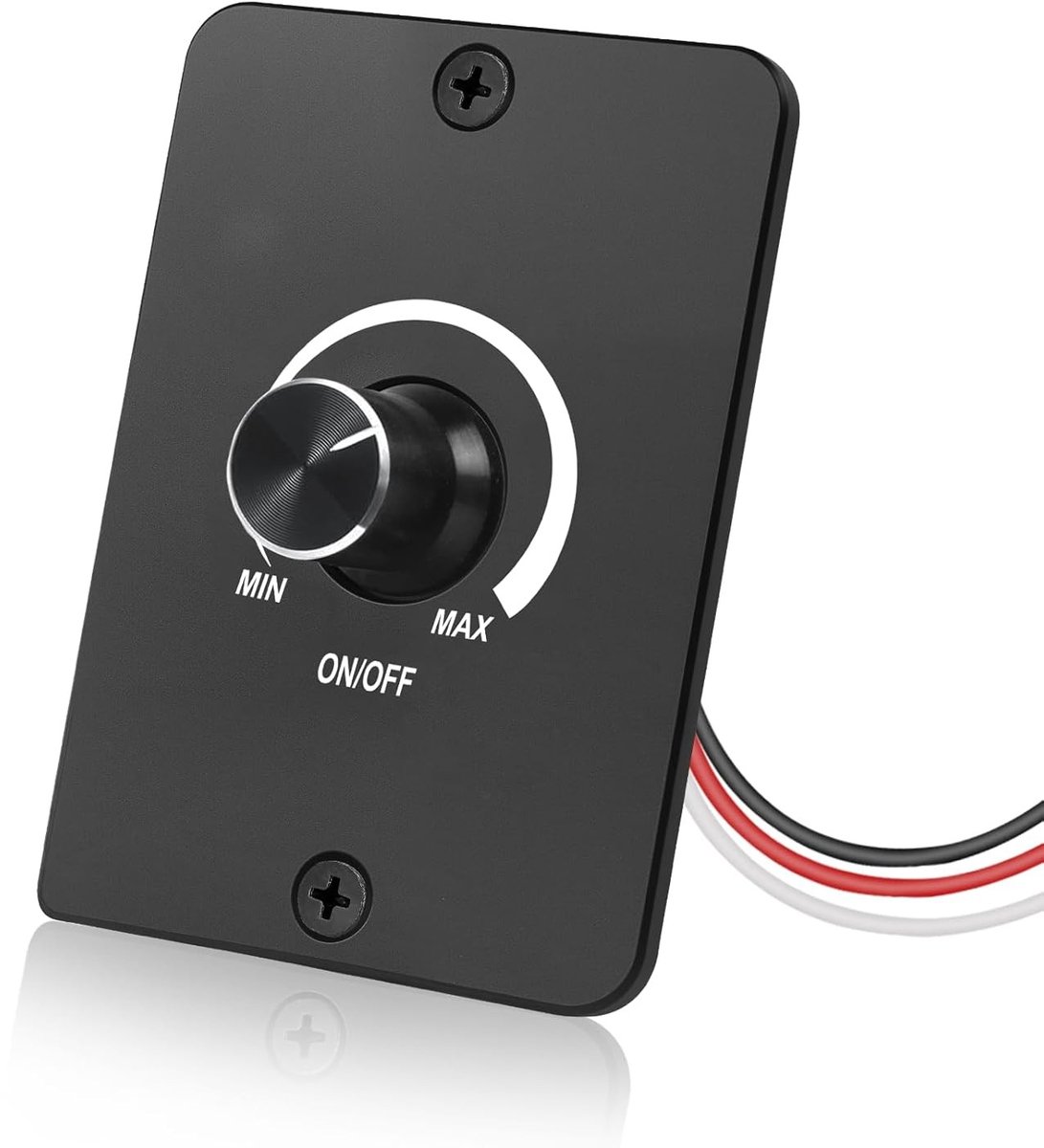 Led-dimmer-schakelaar - Zwart - 12 V - Eenvoudig te installeren met traploze helderheidsregeling - Voor verschillende toepassingen