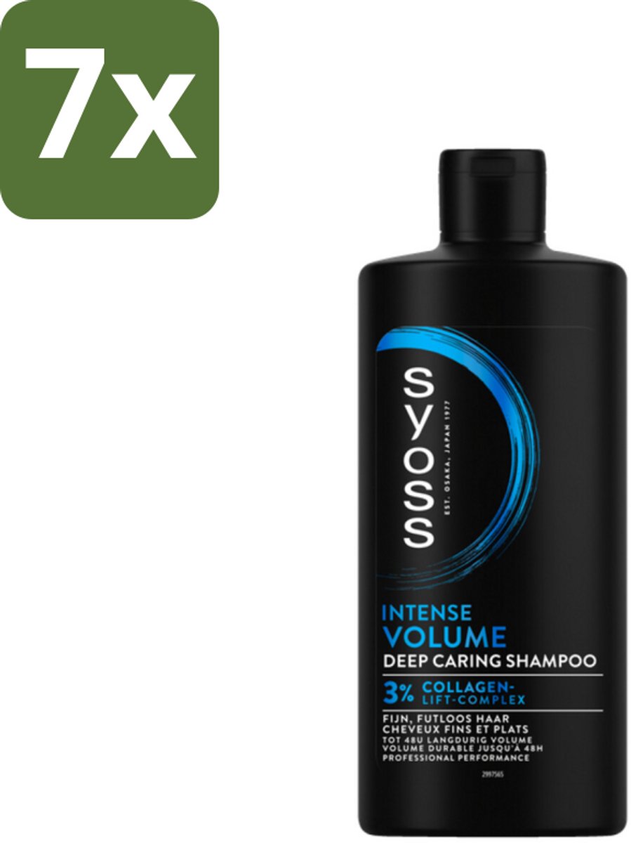 SYOSS - Volume 440 ml - Shampoo - Voor Volumeboost - 440ml - Bulkverpakking - 7 stuks