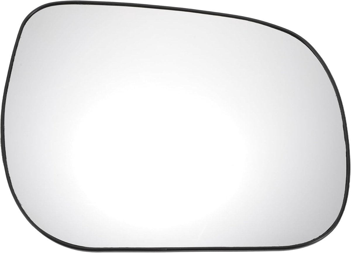 A ABSOPRO Car Outside Mirror Right Side Mirror Glass Replacement With Back Plate Convex Heated White Glass for TOYOTA - ShopVlot