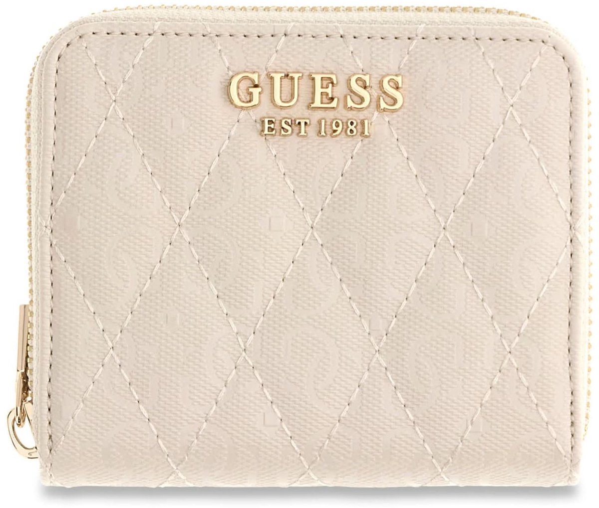 GUESS portemonnee Tamara SLG Zip Around Wallet Bone crème