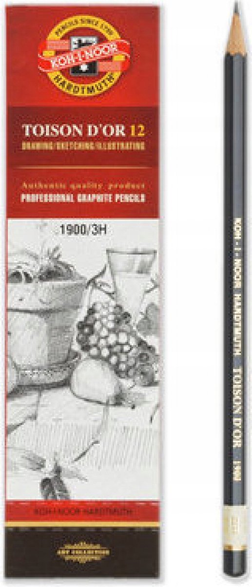 Koh-I-Noor Tekenpotloden 3H - Set van 12 Stuks