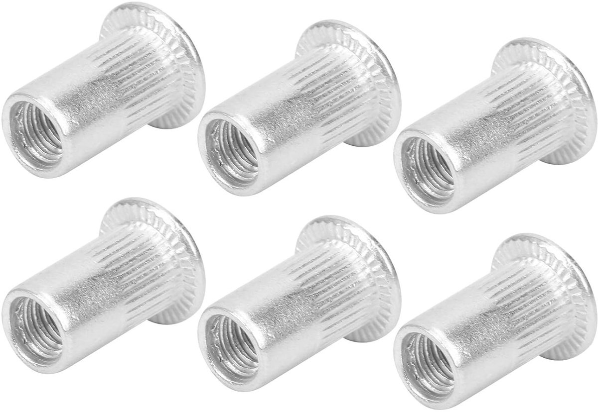 M5 Ristmoeren 100 Stuks - Aluminium - Hoge grip - Eenvoudig te gebruiken - ShopVlot