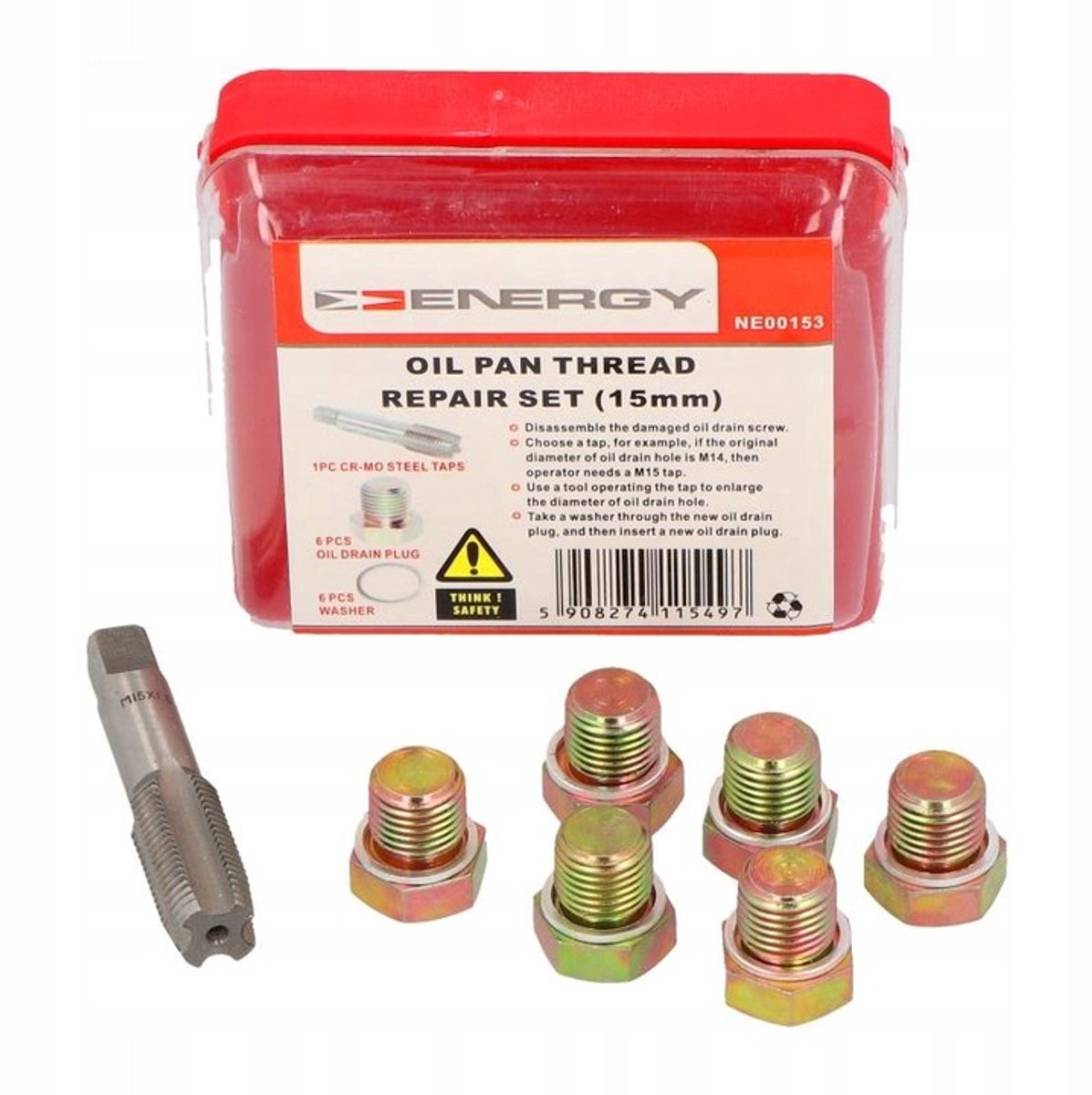 Reparatieset Oliecarterbouten 13mm