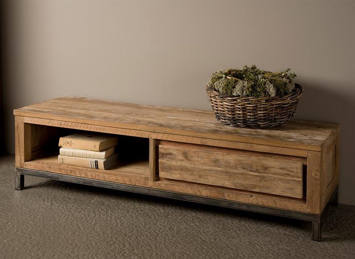 Tower Living Tv-meubel Venetie - Bruin Hout - 140x50x39cm