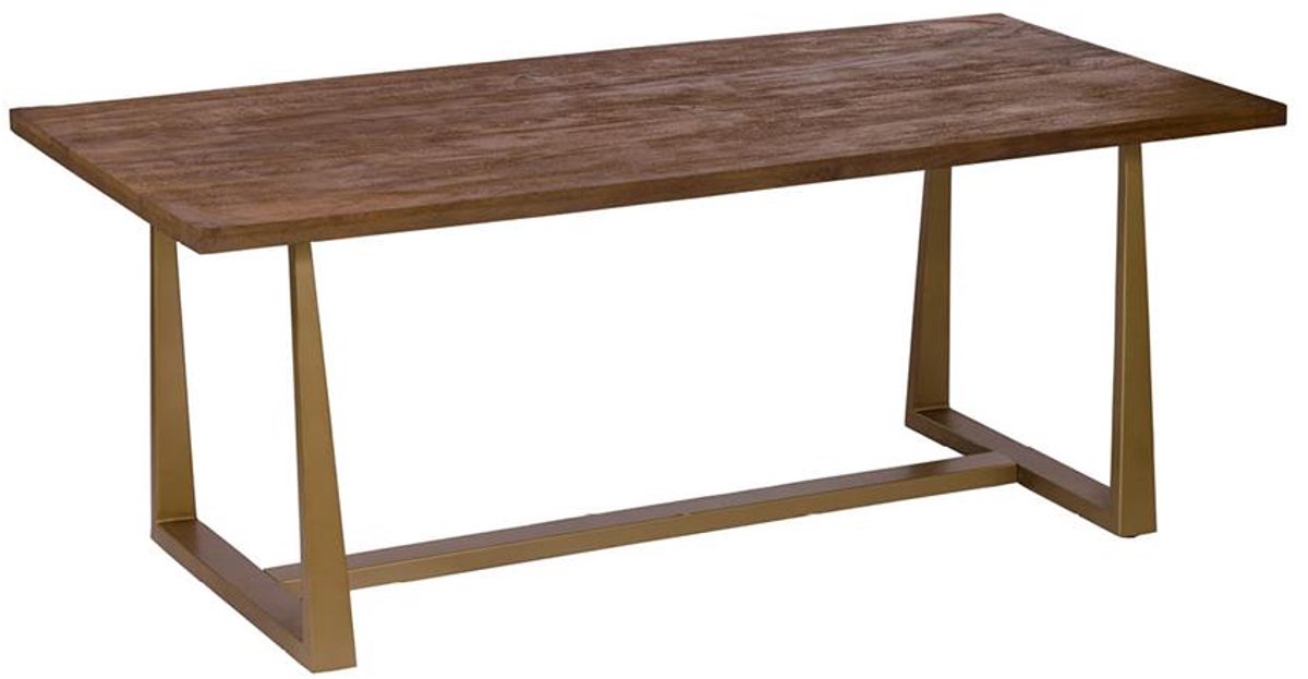 Tower Living Eettafel Belvedere - Rechthoek Bruin Hout - 220x100x77cm