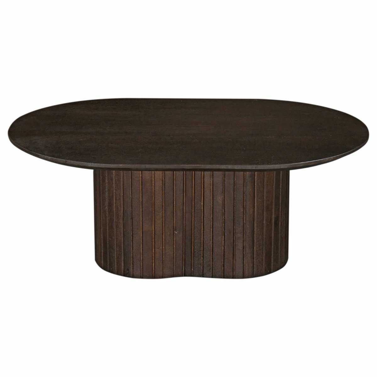 Giga Meubel Salontafel Ava - Ovaal - Mangohout - 90cm