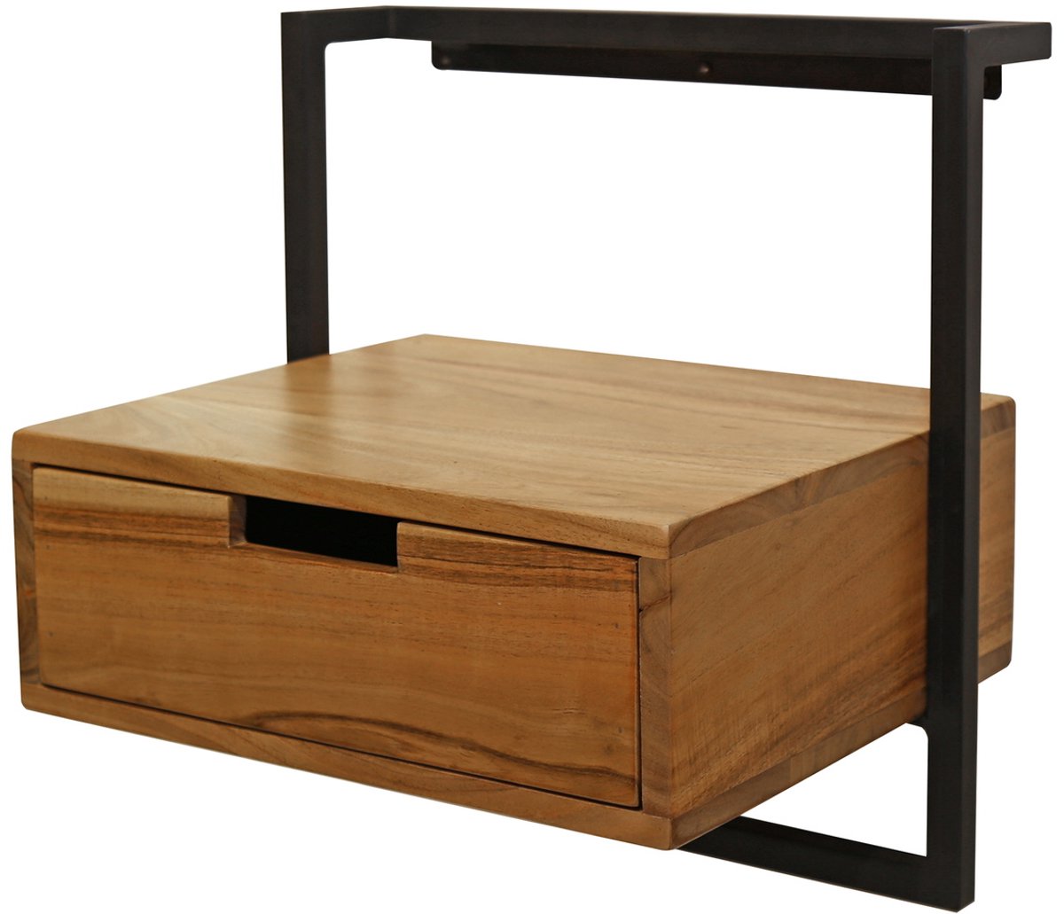 Giga Meubel Nachtkastje Air - Naturel Acaciahout - 44x35x45cm