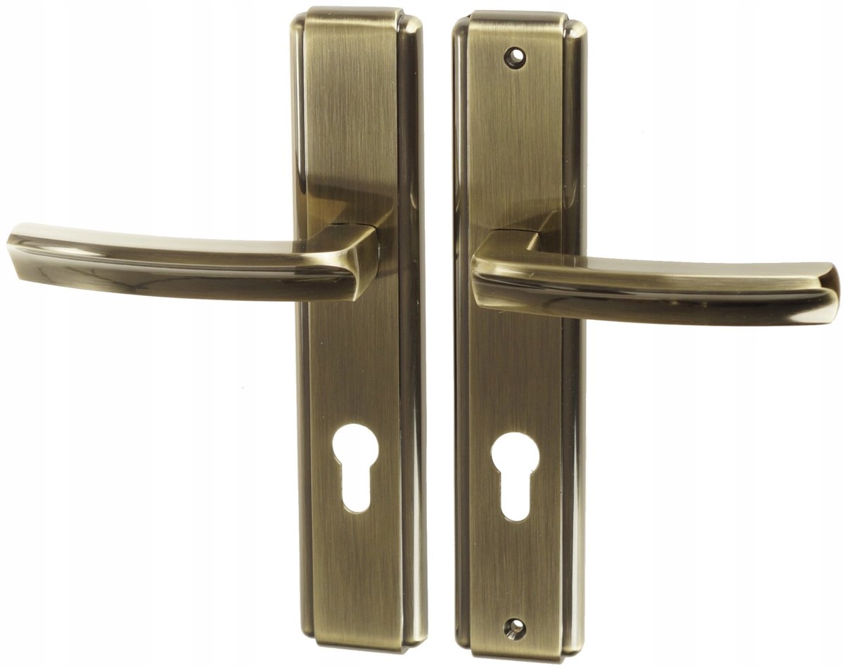 Lotus 90mm Buitendeur Klink Patina Links - Veilig en Duurzaam