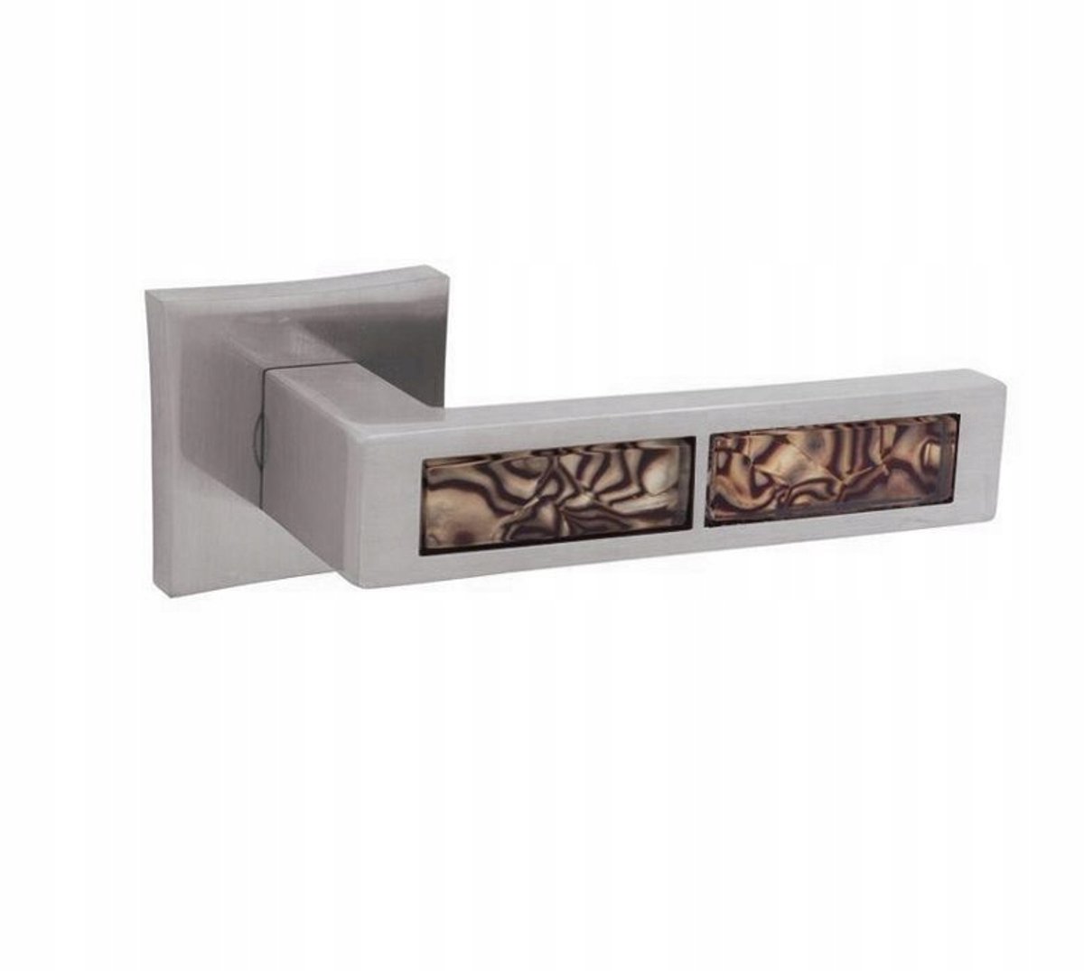 TIGER-QR Deurklink Set Binnendeuren Nikkel Satin Velvet