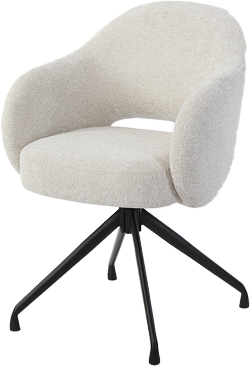 Tower Living Armstoel Porto Toro 25 Zand Draaibaar - Set van 2