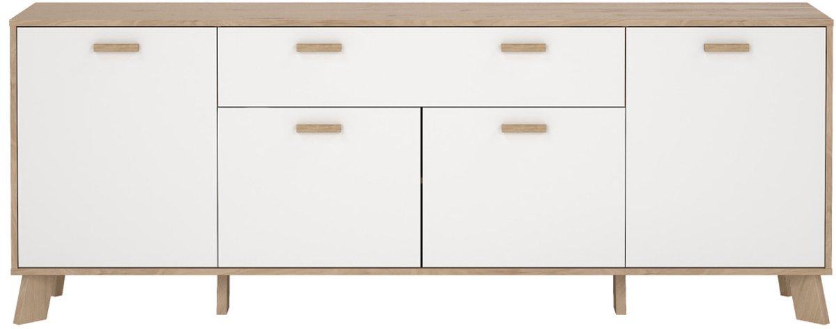 Dressoir Ikast Wit Jackson Hickory 196cm - Giga Living