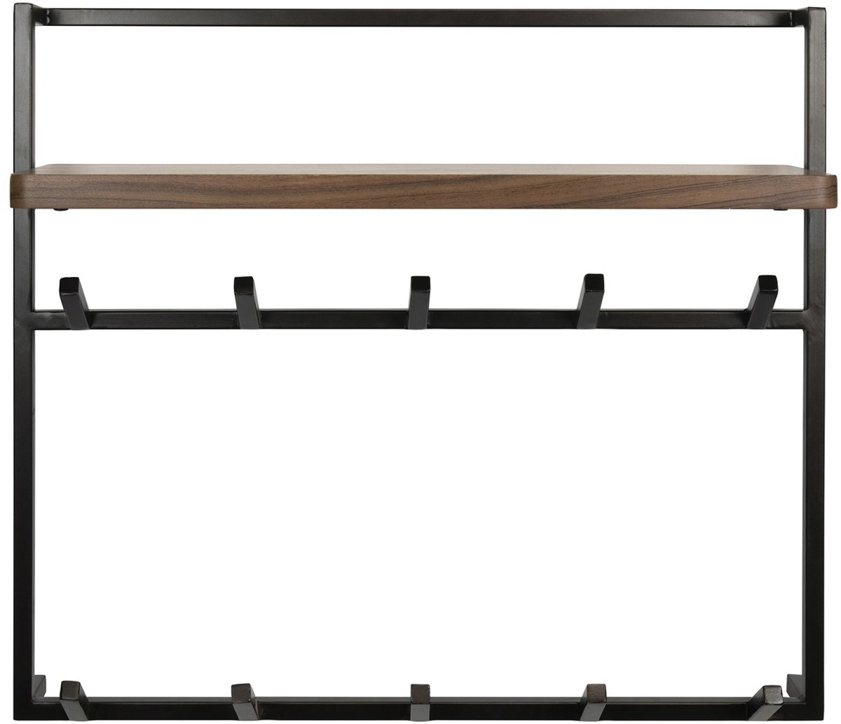 Giga Meubel Kapstok Air Solid - Bruin Hout - 2x6 Haken - 85x25x75cm