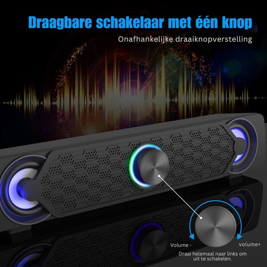 ZRNS® Soundbar met ingebouwde Subwoofer - TV Speaker - Surround Sound van zrns — afbeelding 3