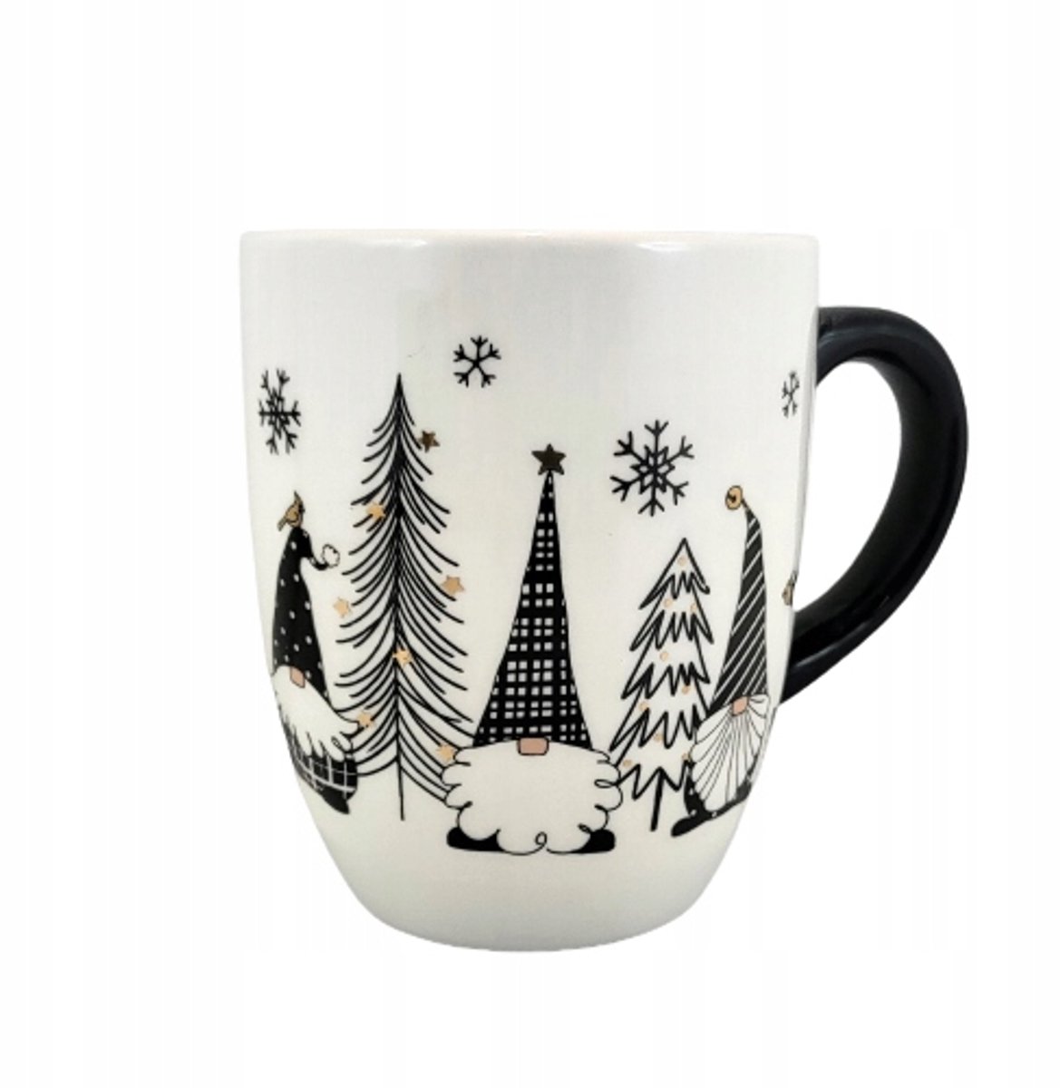 Keramische Kerstmok met Kerstman/Kabouter