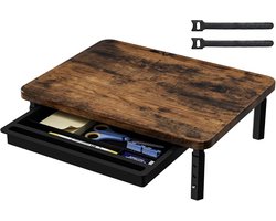 ETHU 3-Hoogte Verstelbare Monitor Stand met Lade 37.5x28.5cm - ShopVlot