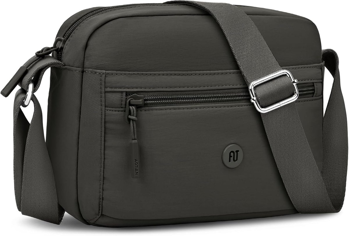 Women's Medium Shoulder Bag Nylon Casual Shoulder Bag Waterproof Multiple Pockets Crossbody Bag with Adjustable Strap - ShopVlot