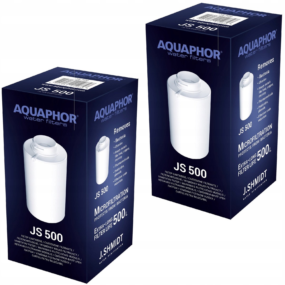 Aquaphor JS 500 waterfilterpatronen (2 stuks)