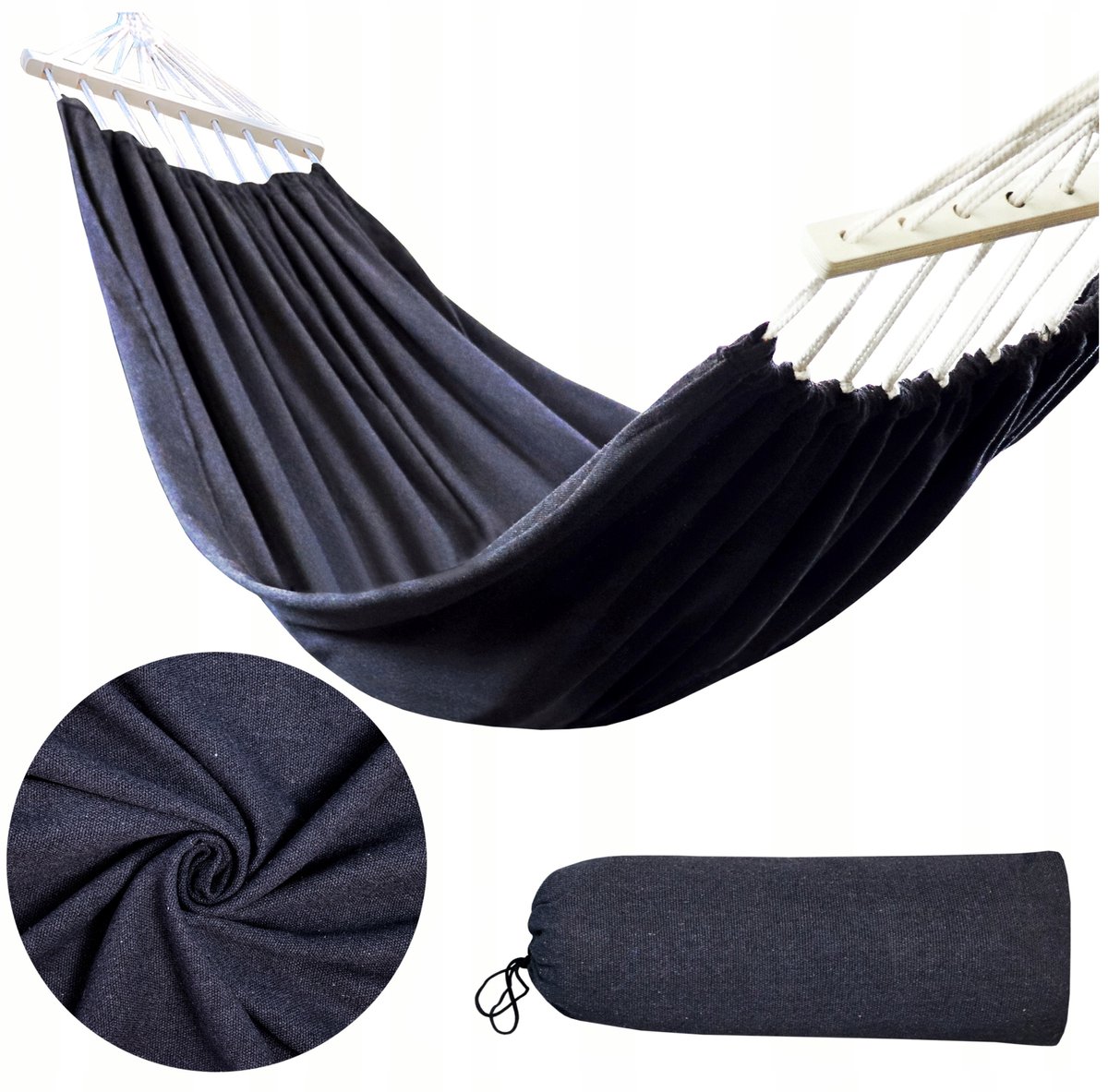 XXL Dubbele Hamak 280x150cm - Comfortabel & Draagbaar met Hoes