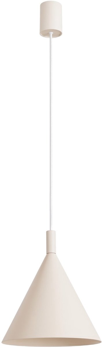 Sollux Lighting Hanglamp NOX - E27 - beige - staal - 24.5x24.5x140cm