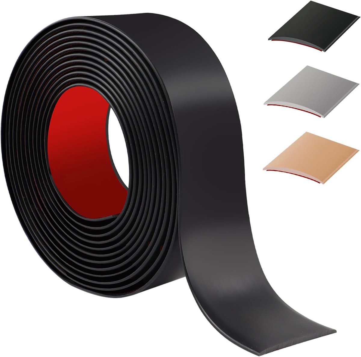 400 cm Self-Adhesive Sill Bar, Flexible Door Threshold, PVC, Threshold Transition Rods for Kitchen/Living Room - ShopVlot
