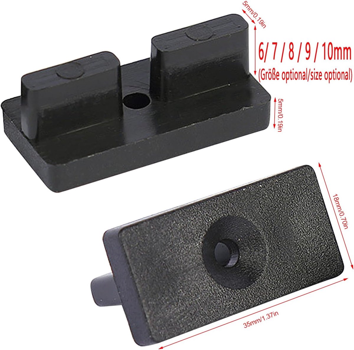 WPC Clips, Pack of 100, 7 mm Hidden Mount Spacer Clips Plastic for WPC/BPC Shelves, Decking Decking Clips with Screws - ShopVlot