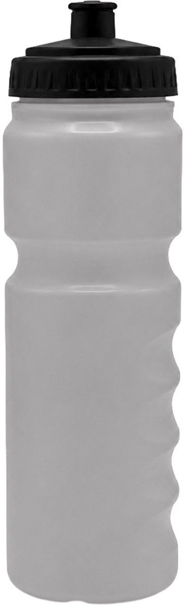Sportec Bidon - 0,8 l - wit met zwarte dop