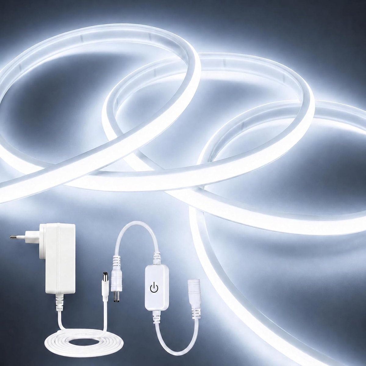 iNextStation COB-ledstrip 10M, dimbaar, IP67-waterdicht, 6500K koudwit - ShopVlot