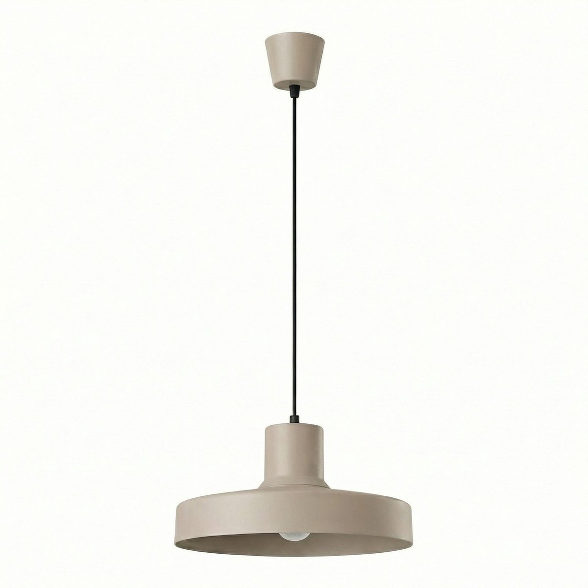 Sollux Lighting Hanglamp BILO - E27 - taupe - staal - 35x35x120cm