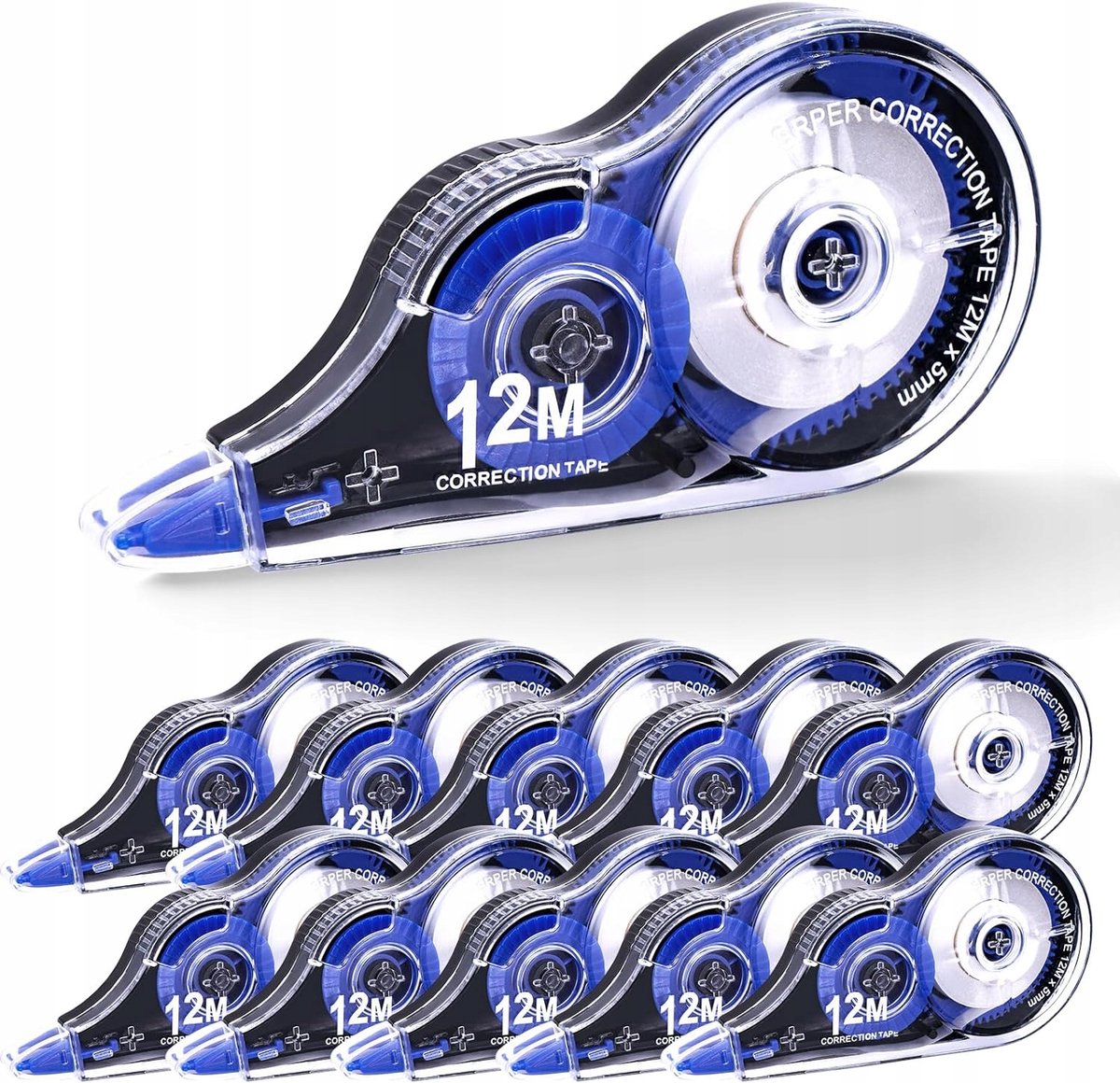 10x Correctierol Correctietape 12 m x 5 mm - Snel en verbergen van fouten