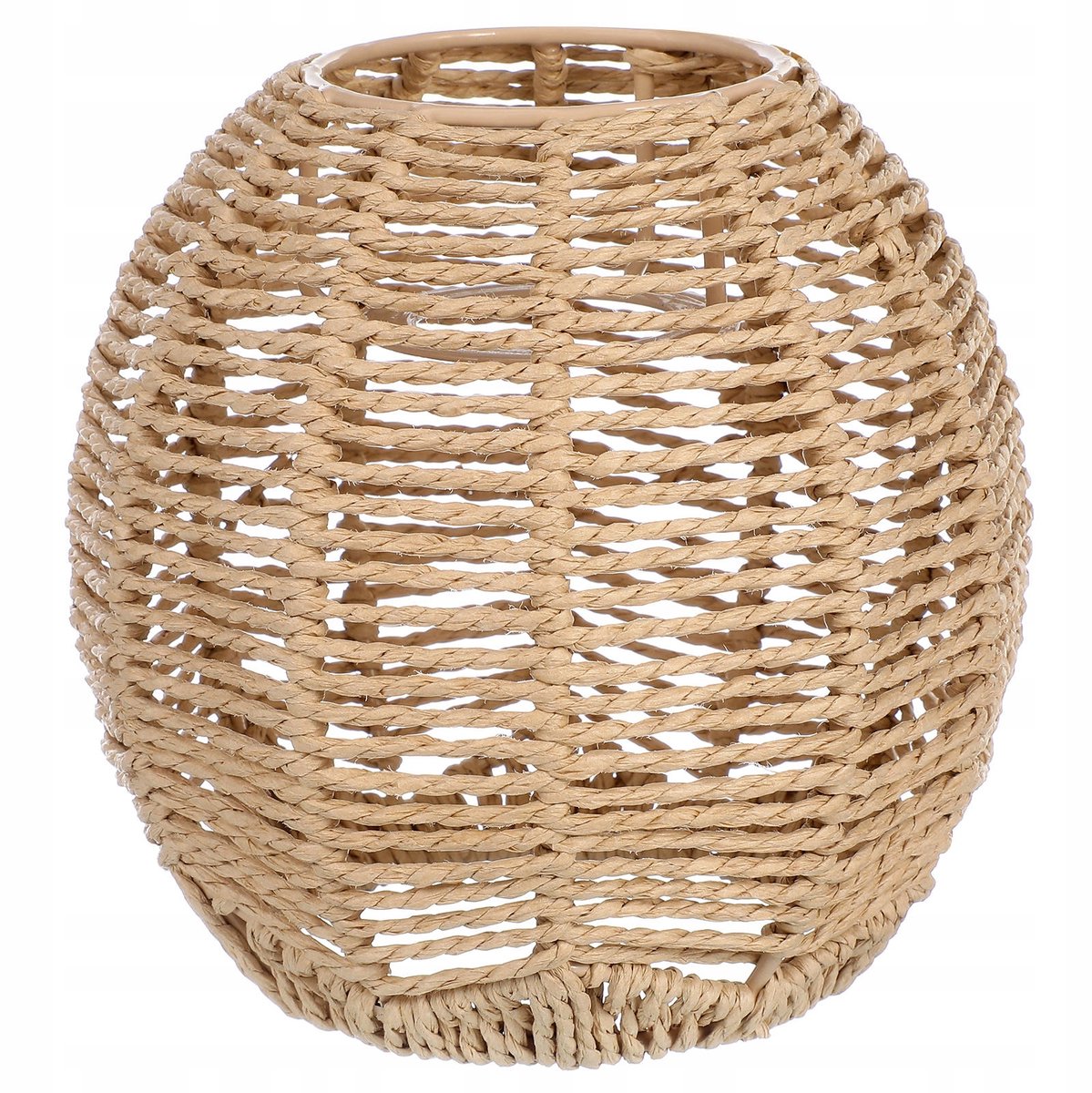 Merkloze Woven Lampenkap met Rotan Look - Stijlvolle Decoratie