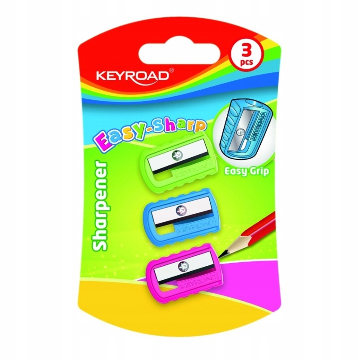 Keyroad Puntenslijper Set - 3 Stuks - Wit Kunststof