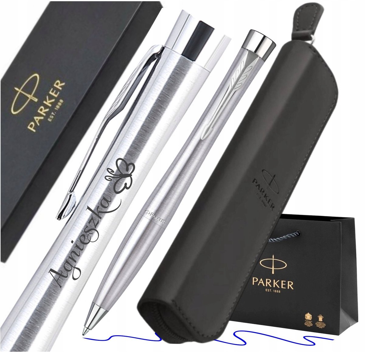 Parker Urban Metro Balpen met Gravure & Zwart Etui - Luxe Cadeau