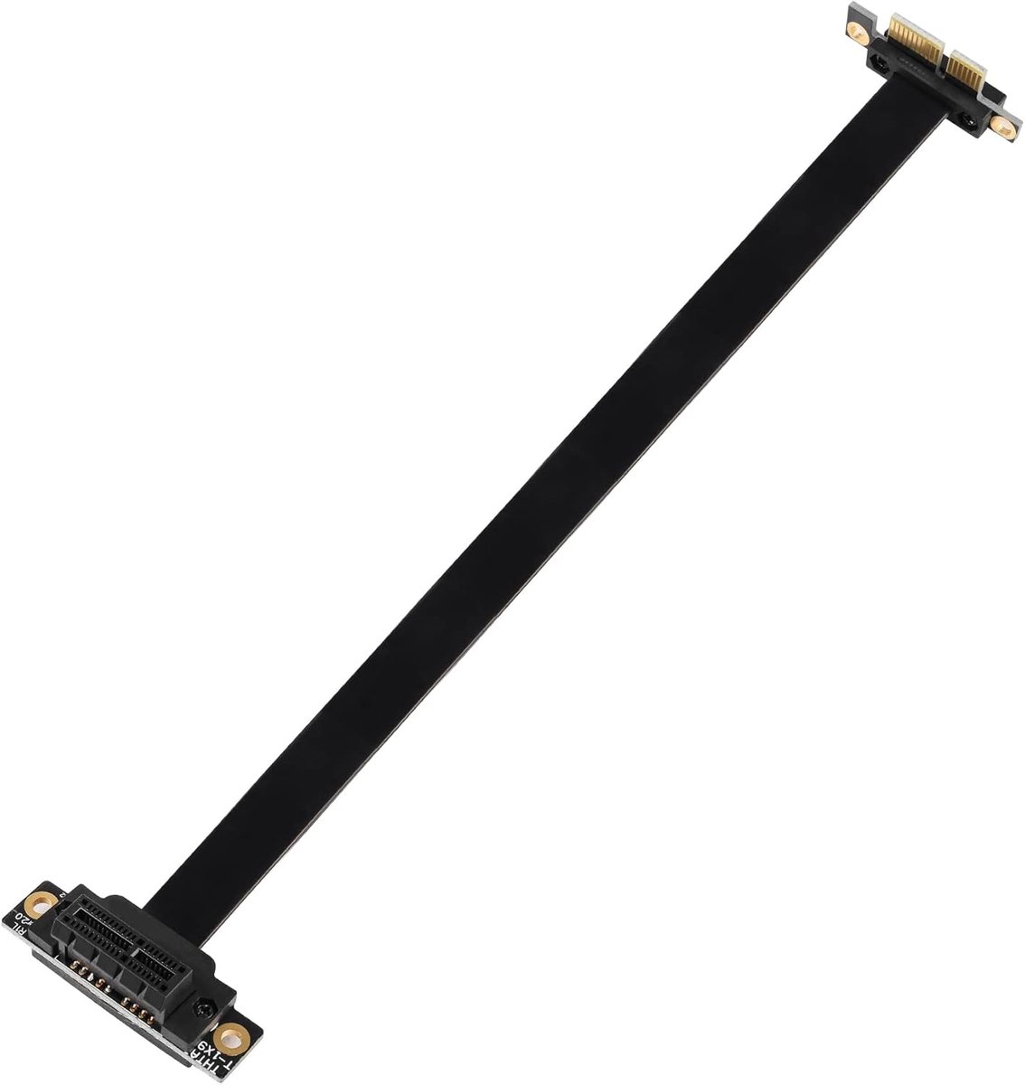GINTOOYUN PCIE 1 x Extension Cable 90 Degree PCI Express 3.0, 1 x Plug to Socket Top, Wireless Network Card Connection - ShopVlot