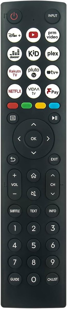 ALLIMITY EN2N36H Remote Controls Compatible with Hisense QLED Smart TV 32E4NTUK 40E4NTUK 32A5NQTUK 40A5NQTUK - ShopVlot