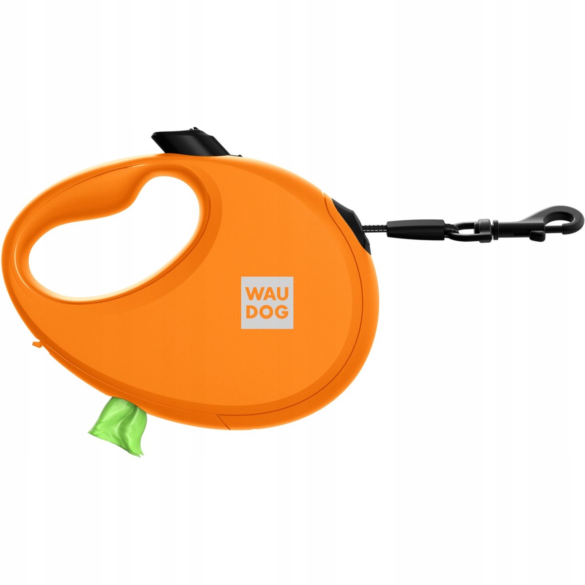 Automatische Hondenhalsband L Oranje met Poepzakdispenser
