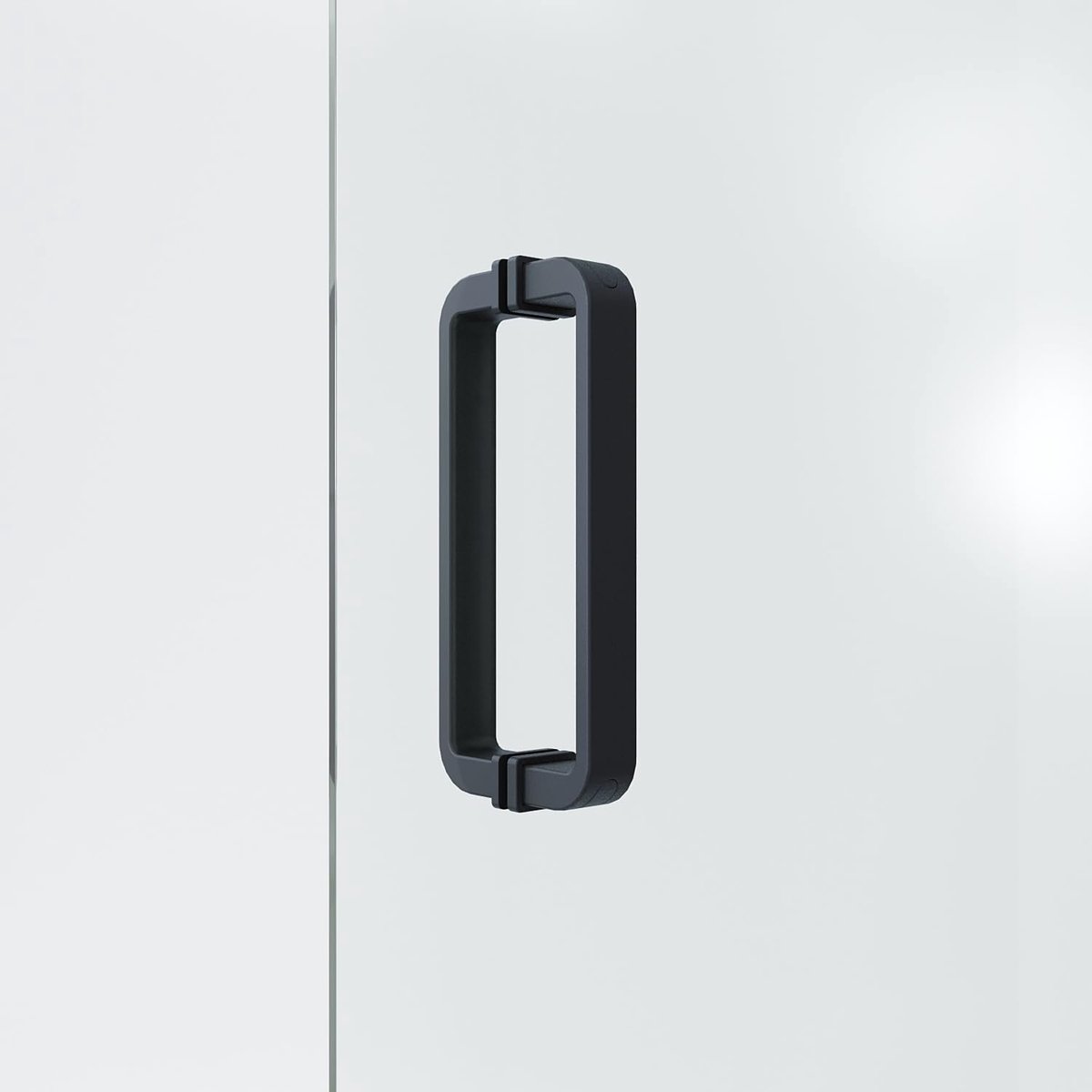 AQUABATOS shower cubicle handle, shower door handle, glass door handle, zinc alloy with matte black look, curved - ShopVlot