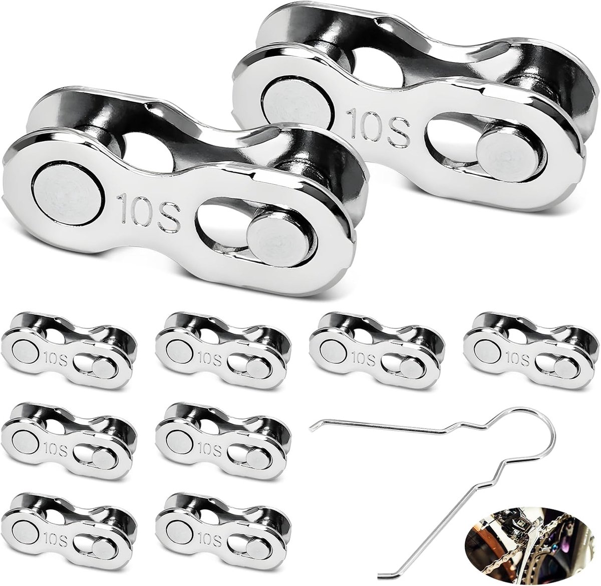 10 Paar Kettingschakel Fietsketting Shimano 10 Speed - ShopVlot