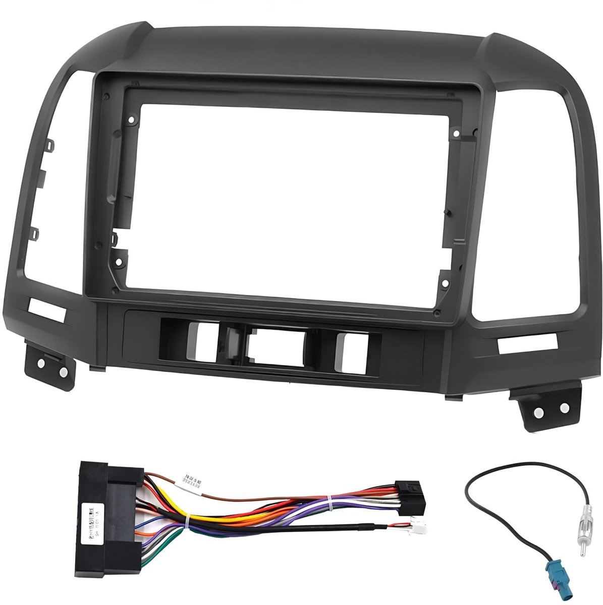 Sound way Radio Mounting Kit, 9 Inch Front, ISO Cable, Antenna Adapter Compatible with HYUNDAI IX45 Santa fe 2006-2010 - ShopVlot