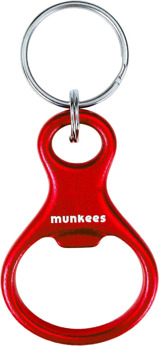 munkees Key ring Rear with bottle opener made of high quality aluminum, key ring, 3407 (red) - ShopVlot